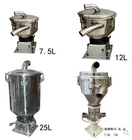 Stainless steel vacuum Auto loader parts hopper receiver 6L,7.5L, 12L , 25L ,sensor glass tube hopper receiver3L,6L,12L