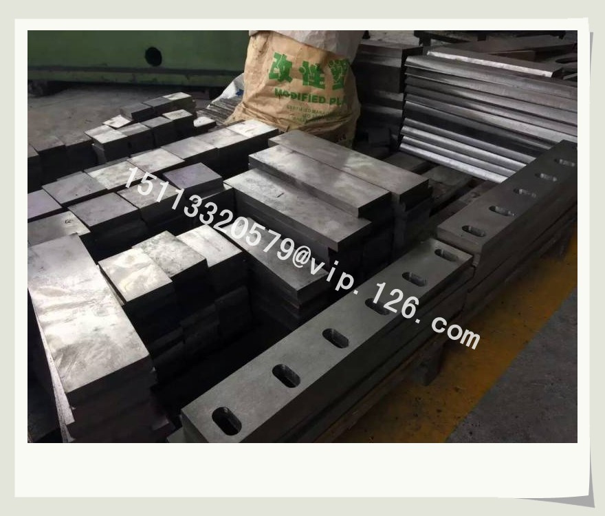 China V Type Plastic Crusher Spare Part--- Steel Cutter Blades for sale/ Plastic Crusher Cutter Blade Price