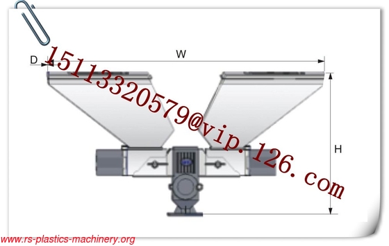Double color volumetric Doser /two masterbatch colors Mixer screw volumetric doser factory door to door
