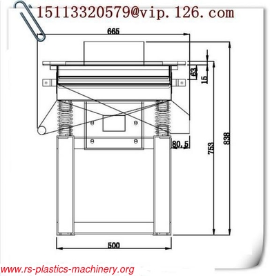 China Plastic industry Vibrating Screen Manufacturer/Vibrating Mesh Machine White Color