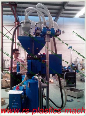 China Automatic  material & colour Weight sensor Mixers/gravimetric blender with 4 loaders OEM producer good price to Canada
