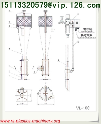 Made in China 180kg/hr White Color Plastics Venturi Hopper Loaders OEM Factory Price