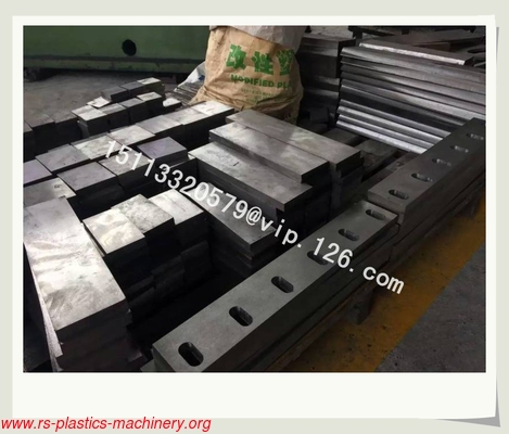 China Flat Type Plastic Crusher Spare Part--- Steel Cutter Blades for sale/ Plastic Crusher Cutter Blade Price