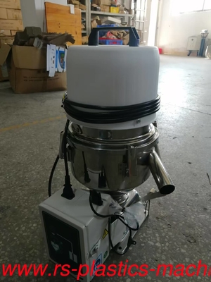 New stainless steel White cheap stand alone Vacuum Hopper loader 300G Supplier power 1.1KW  granule  Material auto loader capacity 300kg/hr good quality with CE fast delivery door to door to Holland