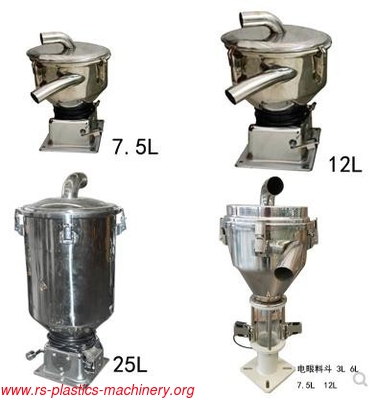 Stainless steel vacuum Auto loader parts hopper receiver 6L,7.5L, 12L , 25L ,sensor glass tube hopper receiver3L,6L,12L