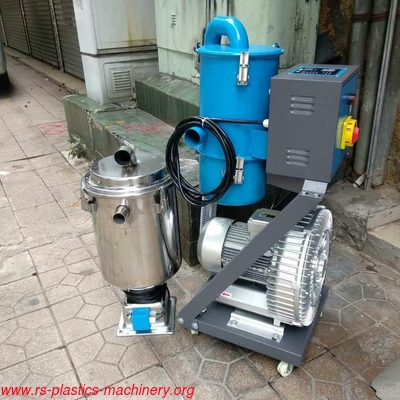 Blue Multi station vacuum loader10hp/stainless steel material hopper loader/plastic material auto loader good price fast delivery