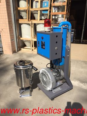 China Blue Multiple station vacuum loader 10hp/stainless steel material hopper loader/plastic material seperate auto loader good price fast delivery