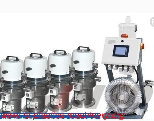 China Blue Multiple station vacuum loader 10hp/stainless steel material hopper loader/plastic material seperate auto loader good price fast delivery