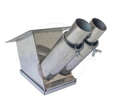 plastic drying machine spare part of Hopper Drye - double & single tube stainless steel Euro Suction Box 50mm