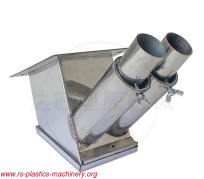 plastic drying machine spare part of Hopper Drye - double & single tube stainless steel Euro Suction Box 50mm