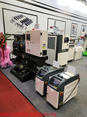 Anti phase Auto cooling  Oil type mold temperature controller Supplier 24kw Oil Heater temperture 200-300C degree