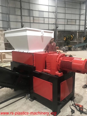 Powerful strong Double-shaft waste shredder Supplier for wood,tire,metal ,can ,plastic,card etc all kinds of hard things