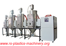 Economicial Multi hopper desiccant Rotor Dehumidifier Dryer 1 dehumidifier to 4 injections for PET PP PE  plastic Drying