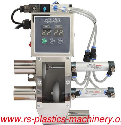 China New& Regrind plastics mixer Two Material Proportional Valves /time control mixer for Plastics material feeding