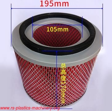 China good quality spare parts supplier-Red mesh filter dust filter for vacuum auto loader factory pricewholesale needed