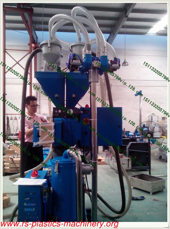 China Automatic  material & colour Weight sensor Mixers/gravimetric blender with 4 loaders OEM producer good price to Canada