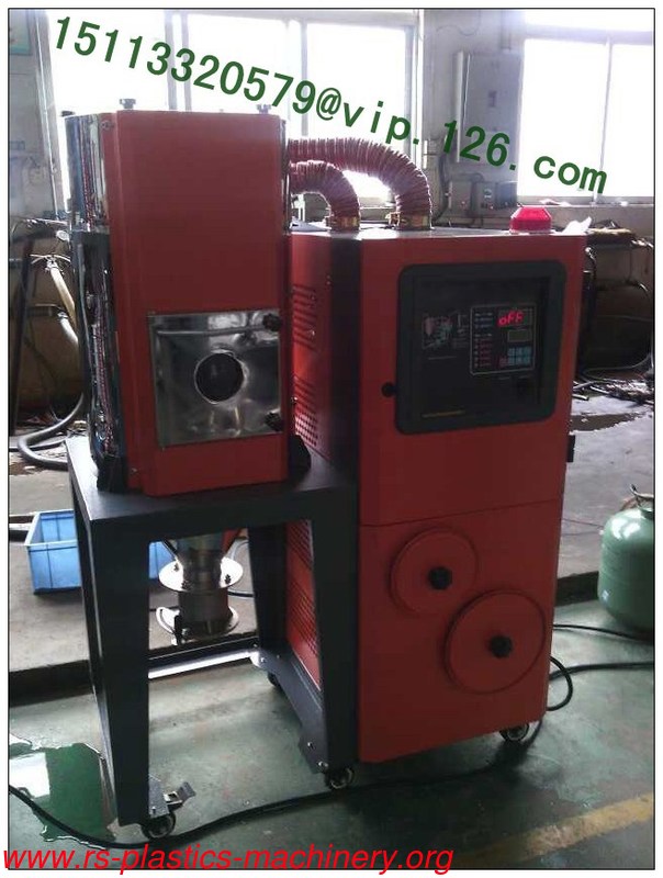China Red Dryer and Dehumidifier 2-in-1 Supplier/Dehumidifying dryer for plastics material drying feeding to injections good quality to North America