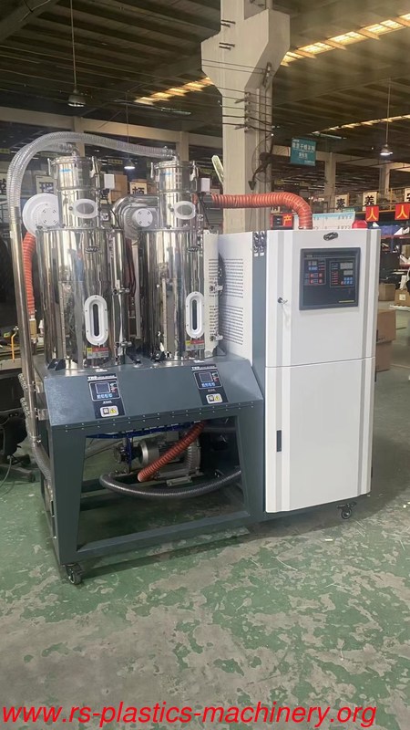 China injection aciliary machine 3 in 1 dehumidifier dryer Factory one dehumidifier to two silo hoppers good price agent wanted