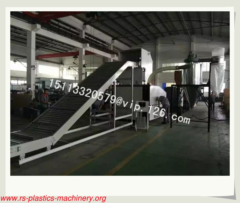 7.5HP China Plastic Crusher Line/ Large Plastic Recycling Line/ Plasric Powder Sifting For Brazil