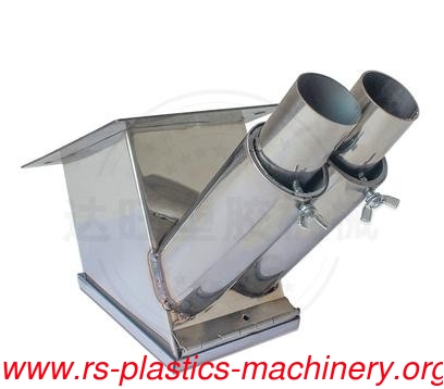 plastic drying machine spare part of Hopper Drye - double & single tube stainless steel Euro Suction Box 50mm