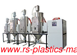 China 3 in 1 Multiple material hoppers honeycomb Dehumidifier Dryer dryer manufacturer one dehu feeding 4 injections factory price