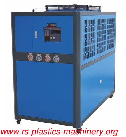 Blue Modular Air Cooled WaterChiller/ air cooled water chiller for industry machine cooling with fan