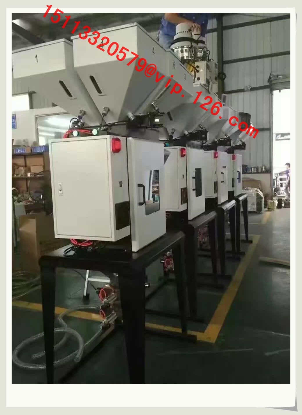 High precision auto continuous plastic gravimetric doser blender/weighing type color contair mixer selling leads
